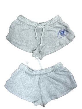 Sunsations Lounge Shorts SM Gray Graphic Virginia Beach Cotton Beach Cozy Y2K